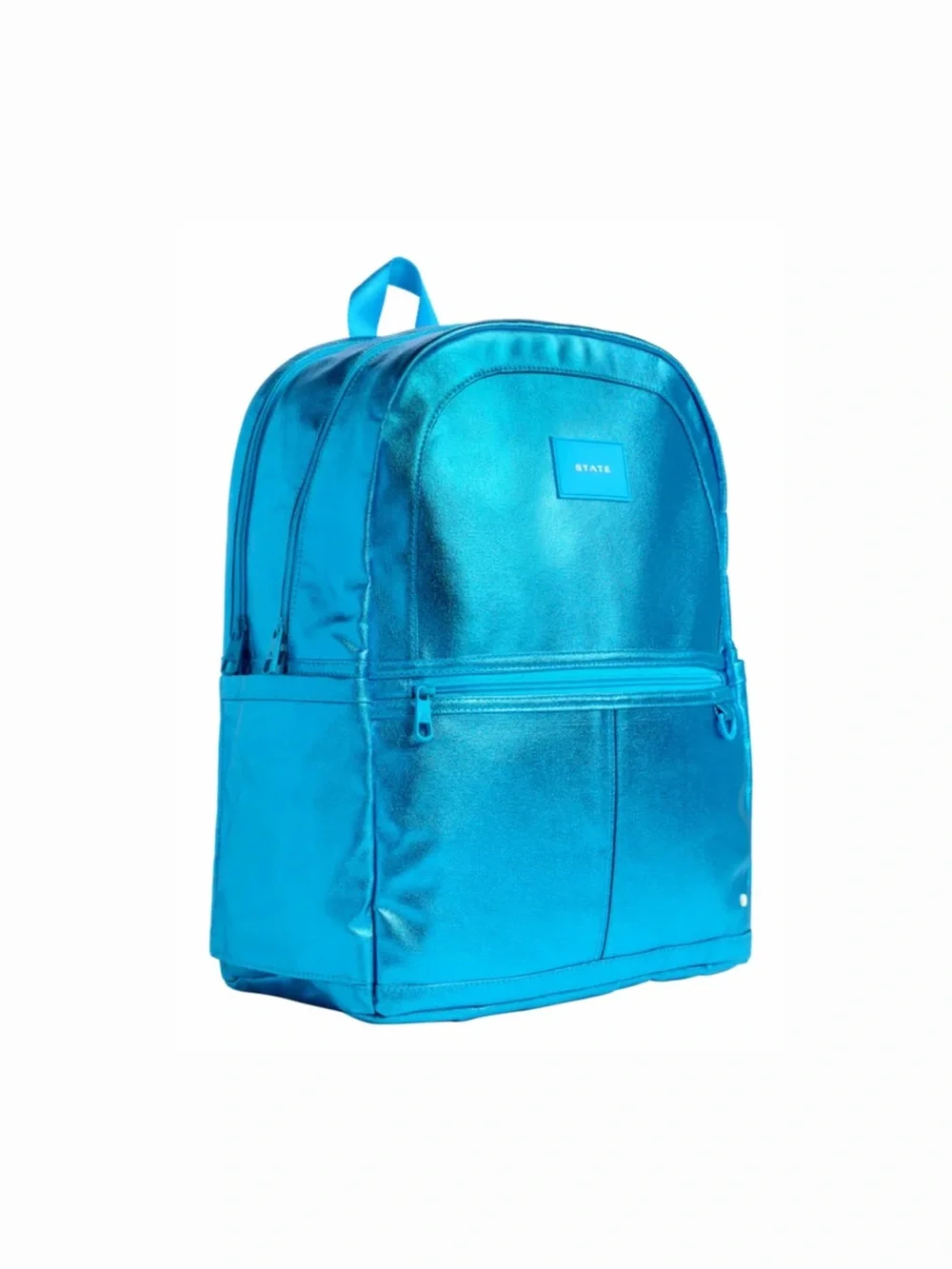 STATE Double Pocket Large Backpack - Metallic Blue